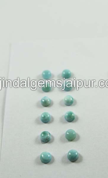 Larimar Smooth Round Cabochon